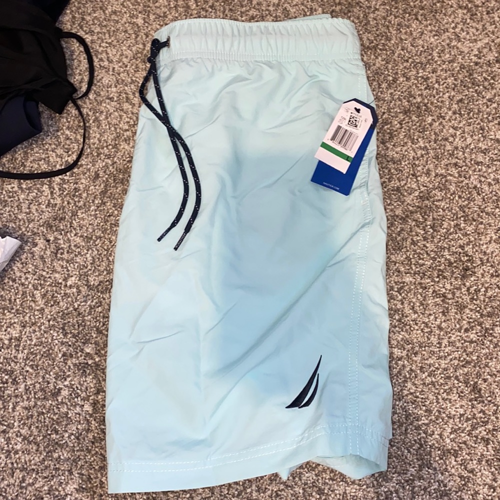 Men’s nautical swim trunks